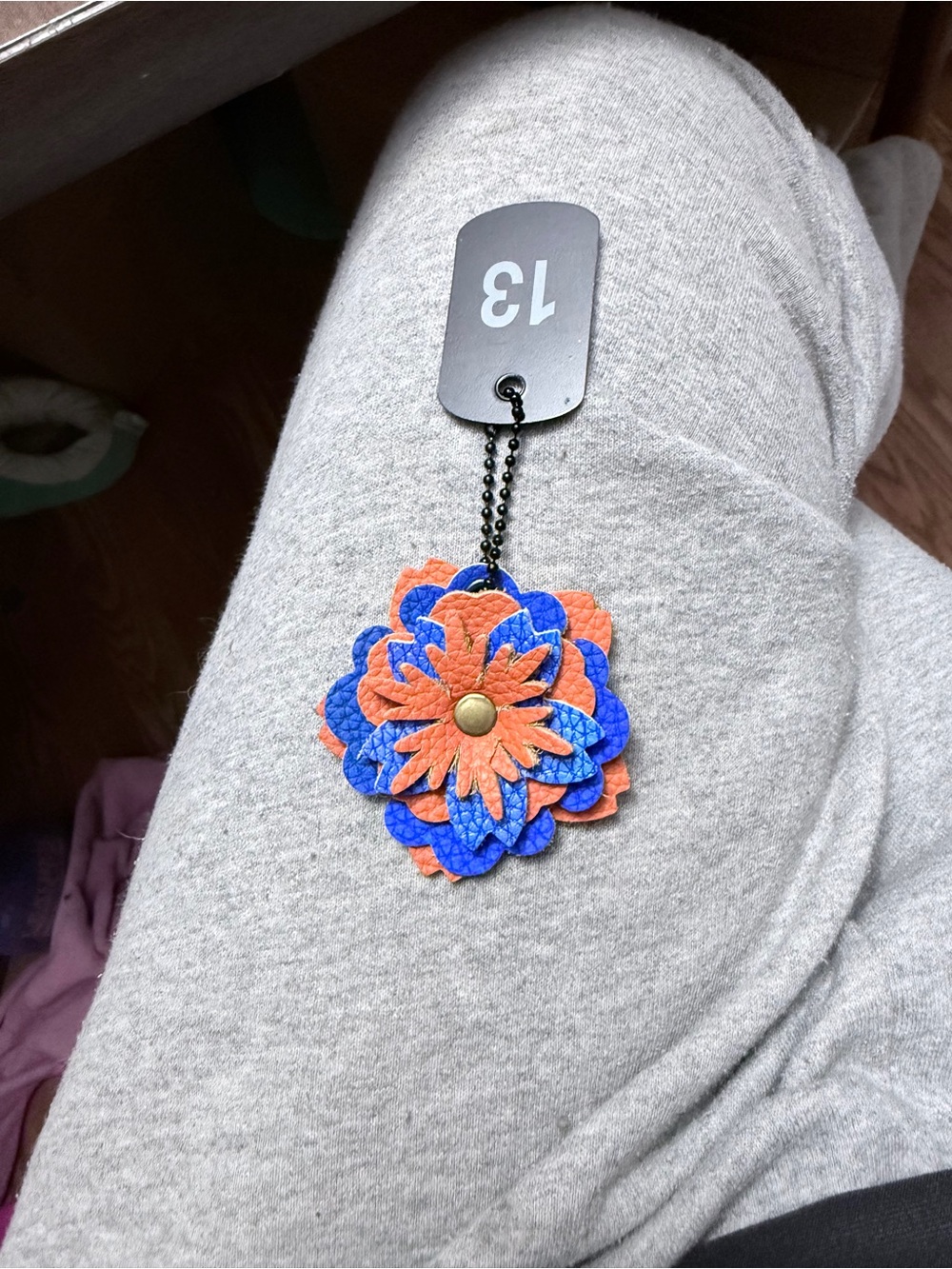 Handmade Floral Bag Charm